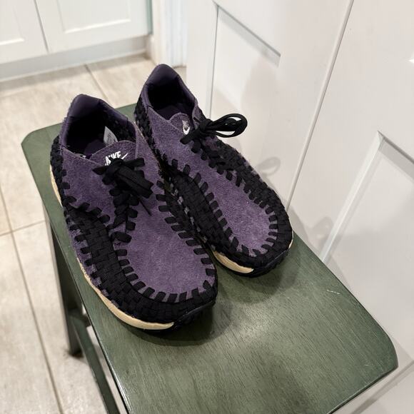 New Nike Air Footscape Woven Purple Size 6.5 FZ2615-500 - Picture 3 of 5